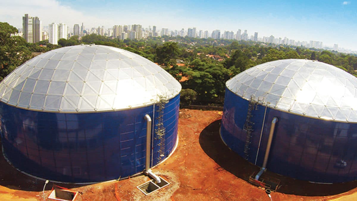 African tanks Aluminum Domes blue